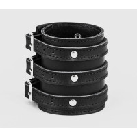 Leather cuff bracelet for men or women, code 6715st