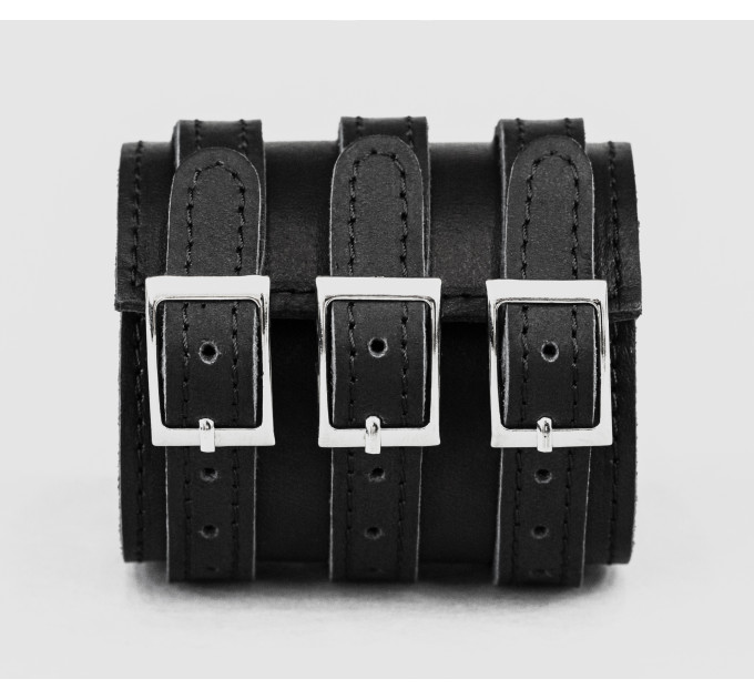 Leather cuff bracelet for men or women, code 6715st