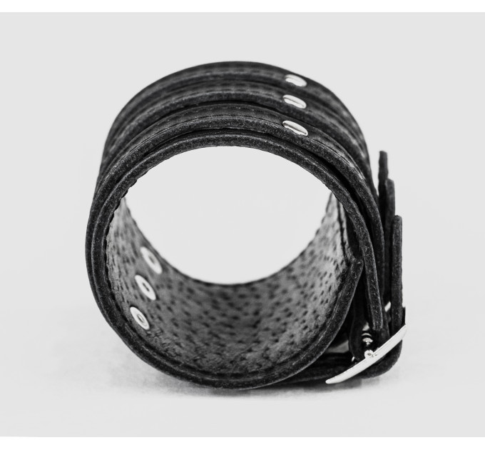 Leather cuff bracelet for men or women, code 6715st