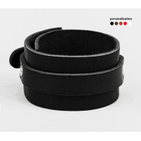Leather cuff bracelet for men or women, code 6716