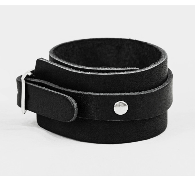 Leather cuff bracelet for men or women, code 6716