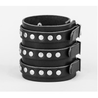 Leather cuff bracelet for men or women, code 6718