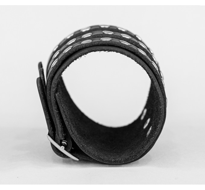 Leather cuff bracelet for men or women, code 6718