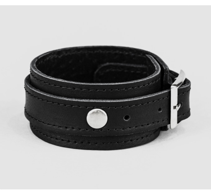 Leather cuff bracelet for men or women, code 6720st