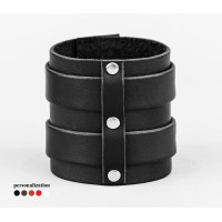 Leather cuff bracelet for men or women, code 6740