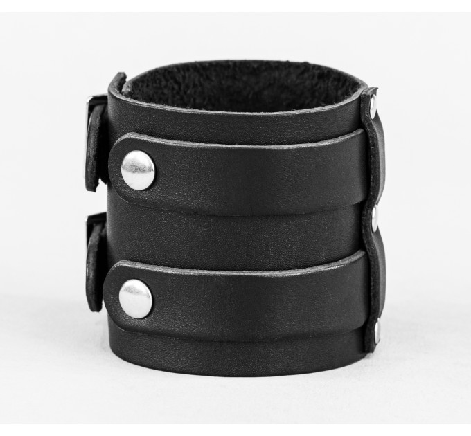 Leather cuff bracelet for men or women, code 6740