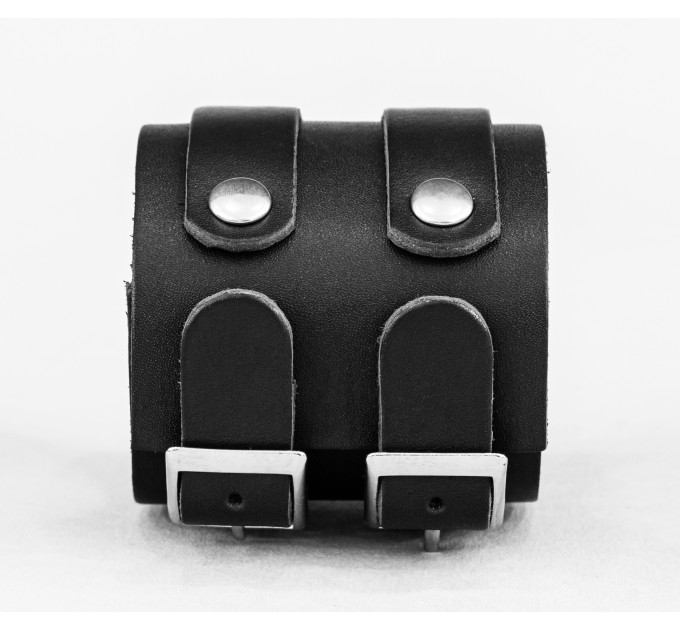 Leather cuff bracelet for men or women, code 6740