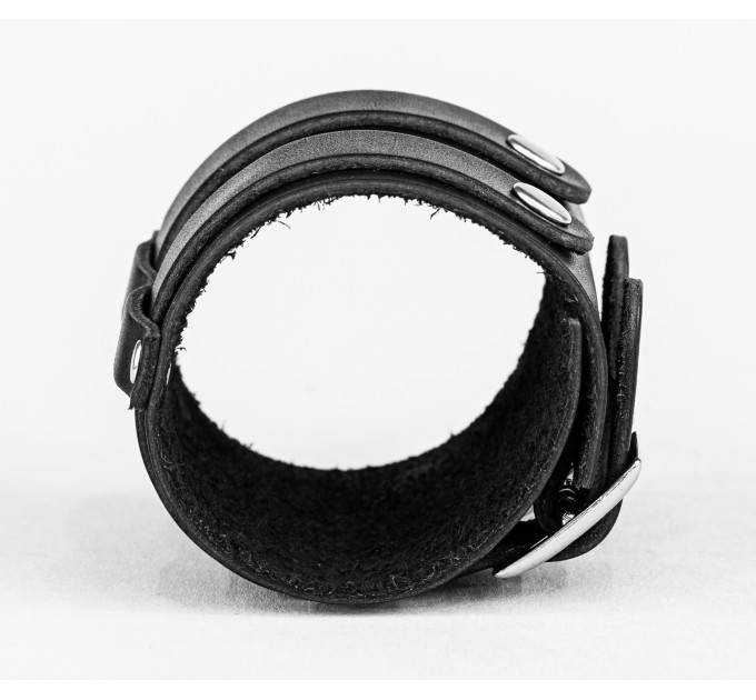 Leather cuff bracelet for men or women, code 6740