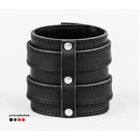 Leather cuff bracelet for men or women, code 6740st