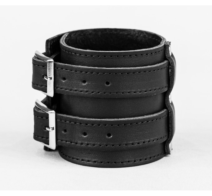 Leather cuff bracelet for men or women, code 6740st
