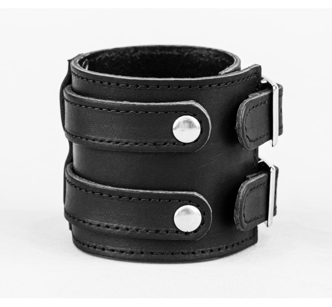 Leather cuff bracelet for men or women, code 6740st