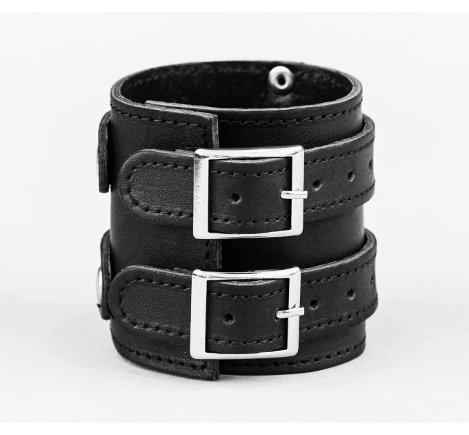 Leather cuff bracelet for men or women, code 6740st