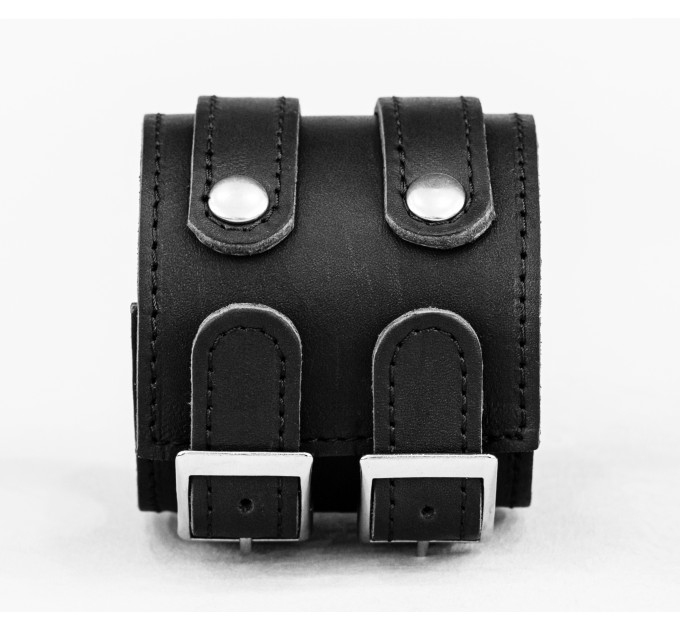 Leather cuff bracelet for men or women, code 6740st