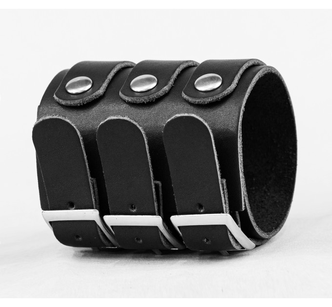 Leather cuff bracelet for men or women, code 6800