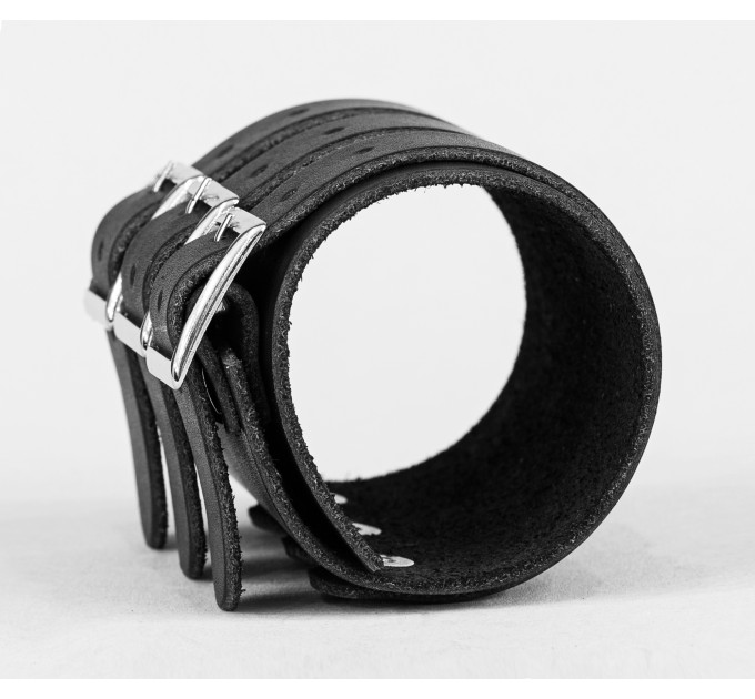 Leather cuff bracelet for men or women, code 6800
