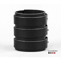 Leather cuff bracelet for men or women, code 6800