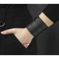 Leather cuff bracelet for men or women, code 6800