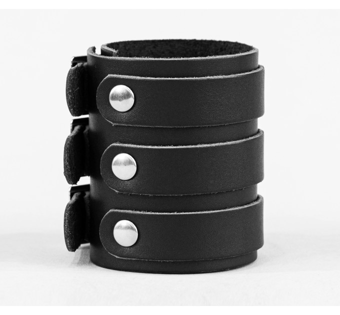 Leather cuff bracelet for men or women, code 6800