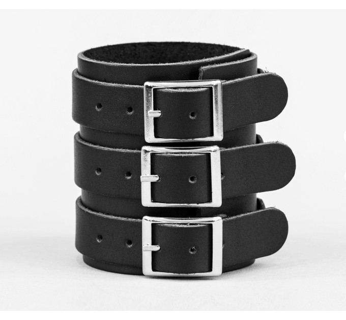 Leather cuff bracelet for men or women, code 6800