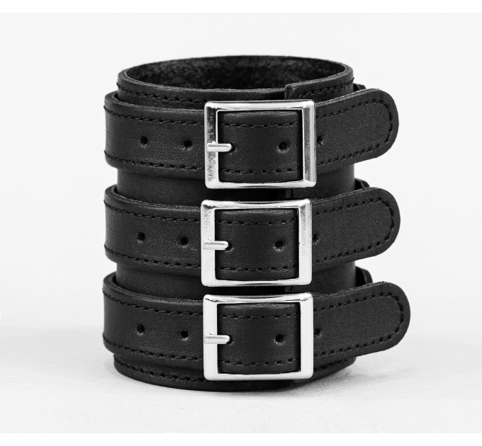 Leather cuff bracelet for men or women, code 6800st