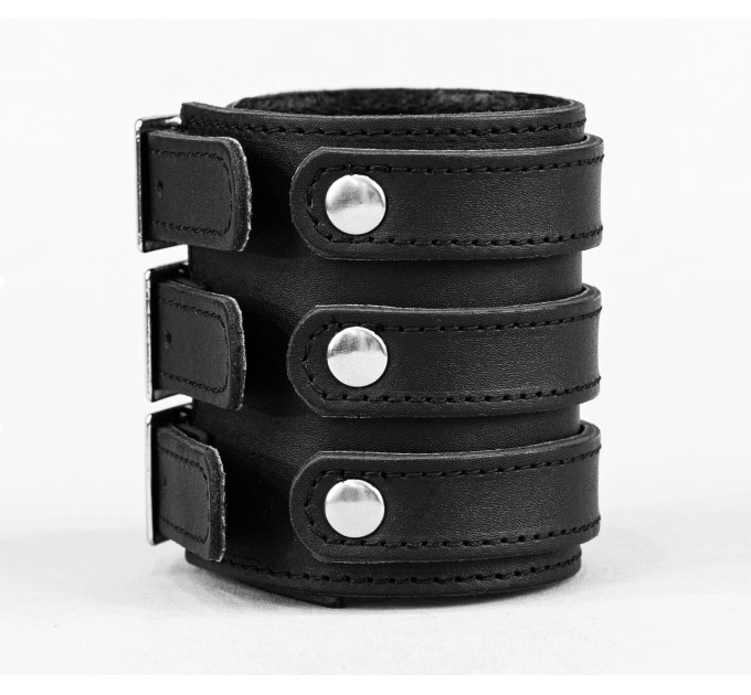 Leather cuff bracelet for men or women, code 6800st