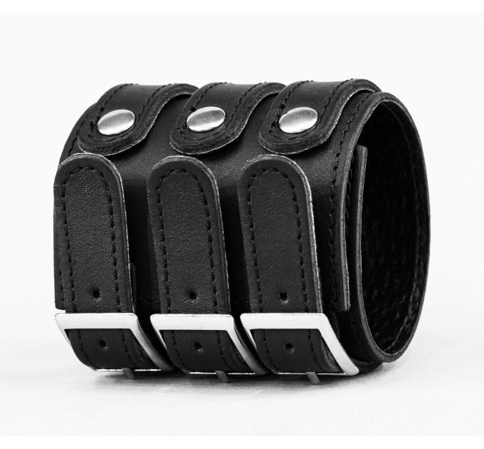 Leather cuff bracelet for men or women, code 6800st