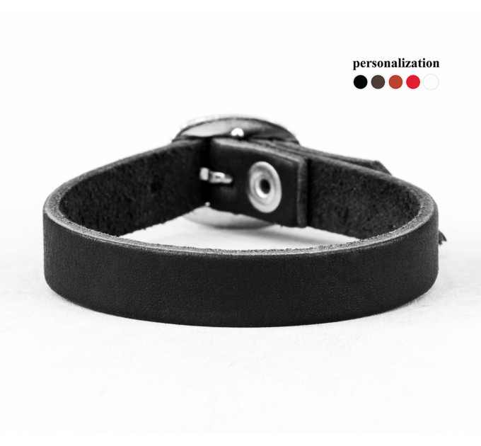 Leather bracelet for men or women, code 6900