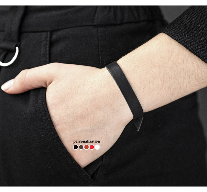 Leather bracelet for men or women, code 6900
