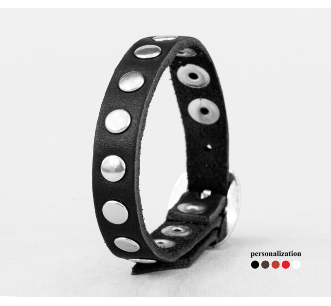Leather bracelet for men or women, code 6901