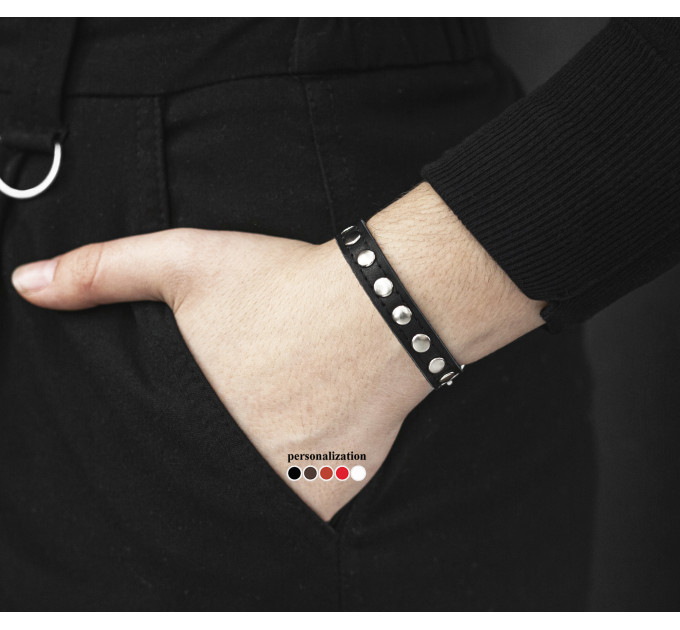 Leather bracelet for men or women, code 6901st