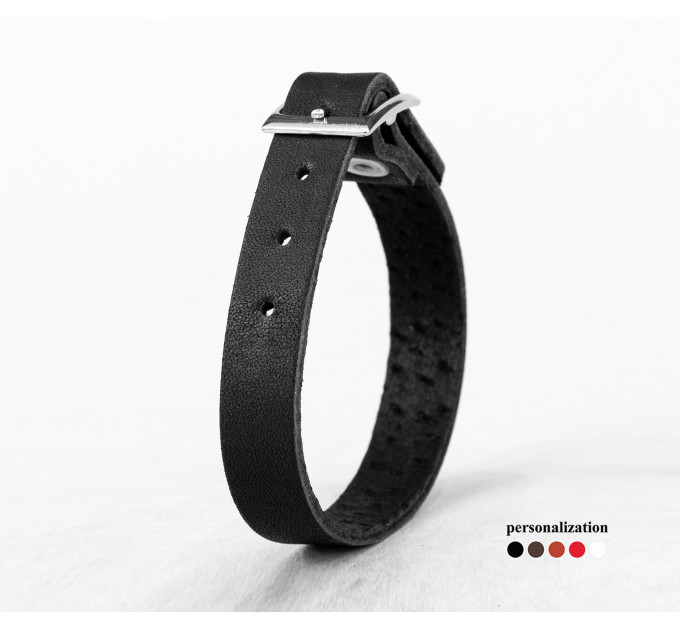 Leather bracelet for men or women, code 6902