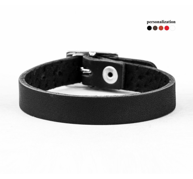 Leather bracelet for men or women, code 6902