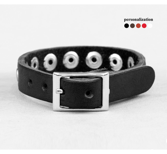 Leather bracelet for men or women, code 6903