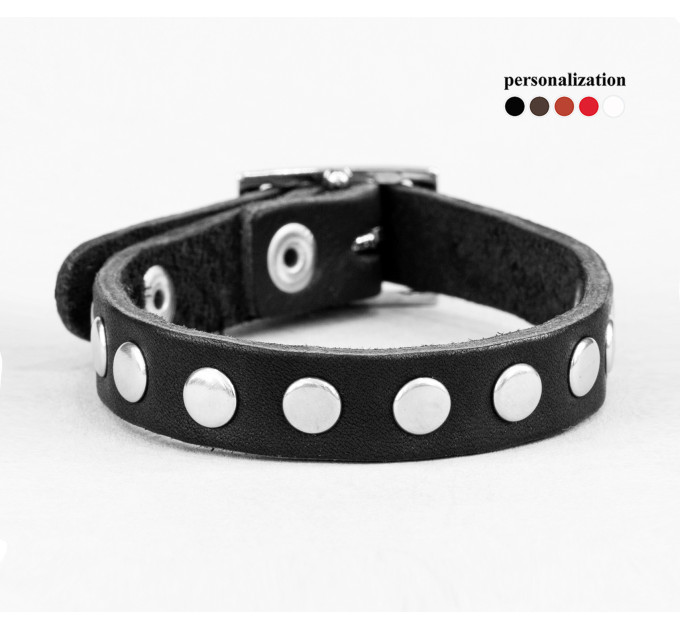 Leather bracelet for men or women, code 6903