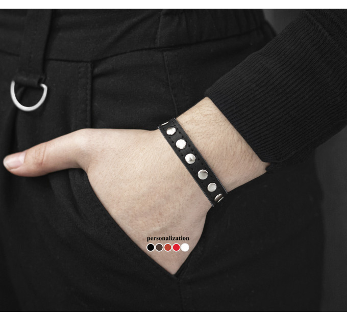 Leather bracelet for men or women, code 6903st