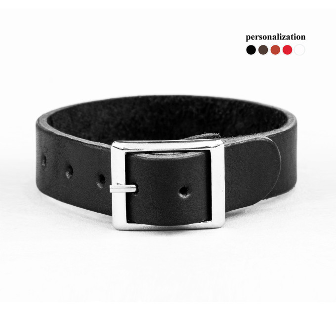 Leather bracelet for men or women, code 6904
