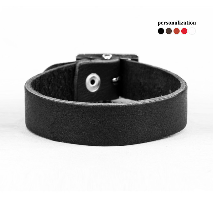 Leather bracelet for men or women, code 6904