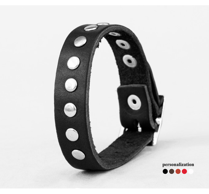 Leather bracelet for men or women, code 6905