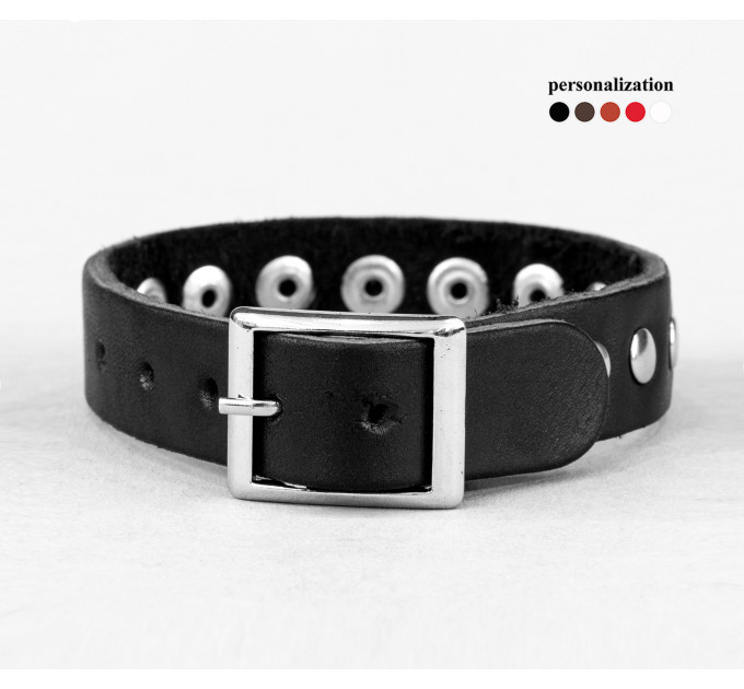 Leather bracelet for men or women, code 6905