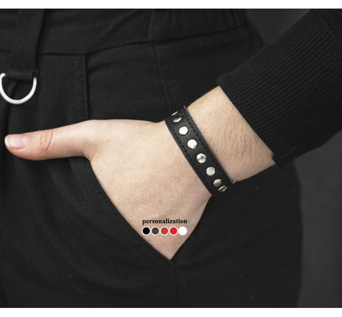 Leather bracelet for men or women, code 6905st