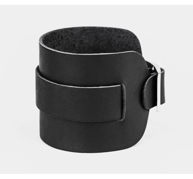 Leather cuff bracelet for men or women, code 8010