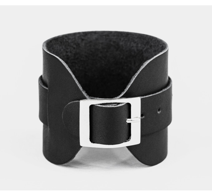 Leather cuff bracelet for men or women, code 8010