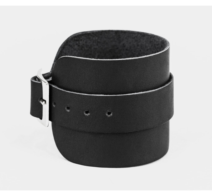 Leather cuff bracelet for men or women, code 8010
