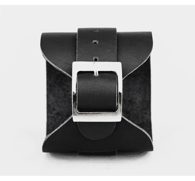 Leather cuff bracelet for men or women, code 8010