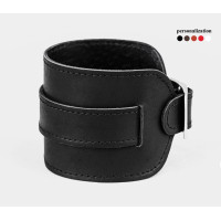Leather cuff bracelet for men or women, code 8010st
