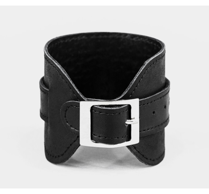 Leather cuff bracelet for men or women, code 8010st