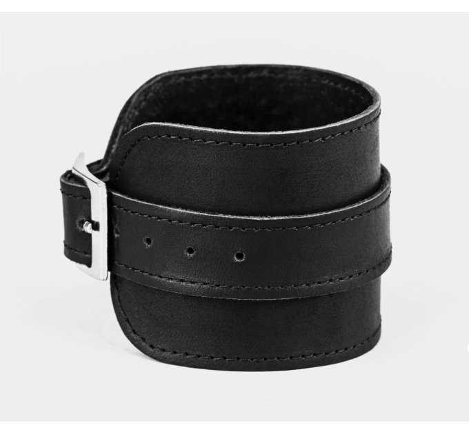 Leather cuff bracelet for men or women, code 8010st