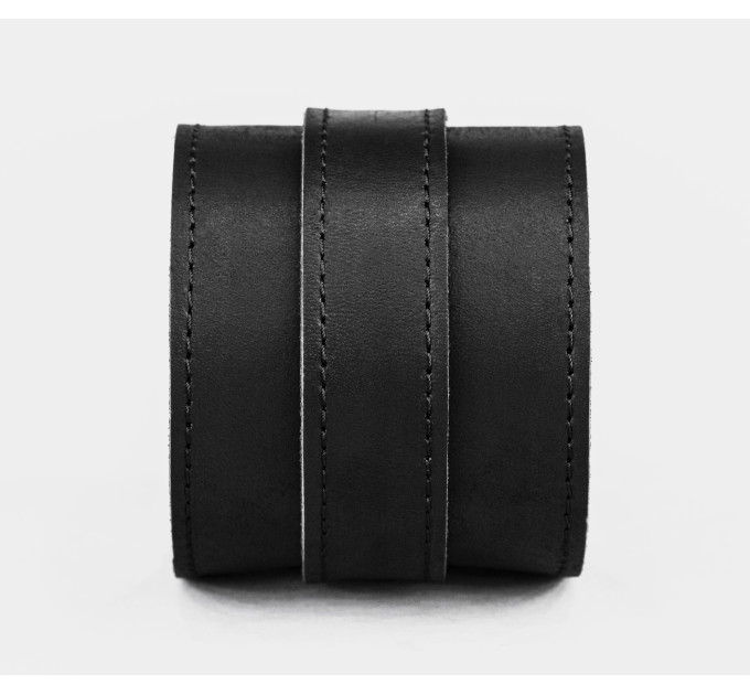 Leather cuff bracelet for men or women, code 8010st
