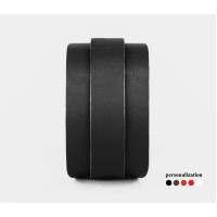 Leather cuff bracelet for men or women, code 8020