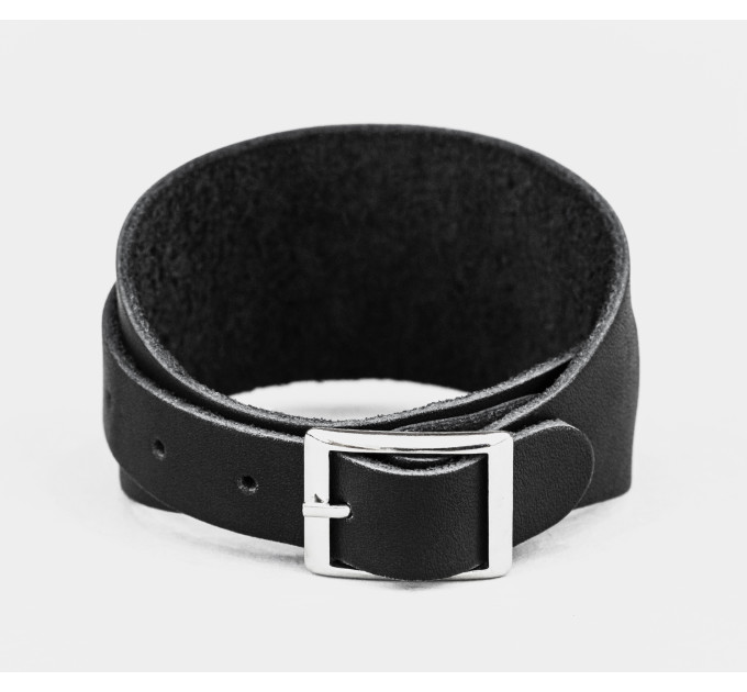 Leather cuff bracelet for men or women, code 8020